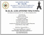 Sensible fallecimiento del Gran Maestro de los AA.LL. y AA. Masones de la República del Perú